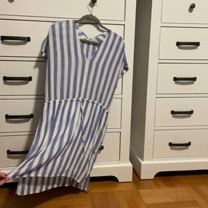 Rails blue and white dress